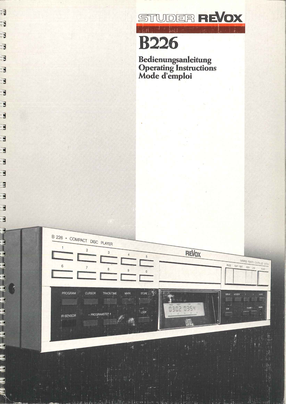 Revox B-226 Owners Manual