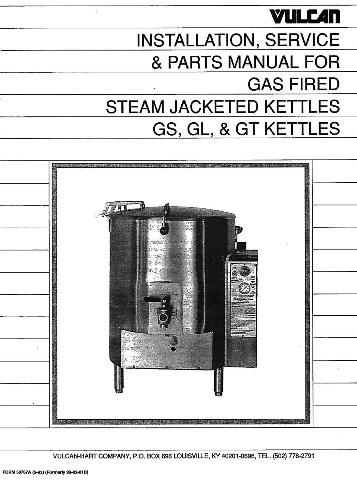 Vulcan-Hart GS, GT, GL User Manual