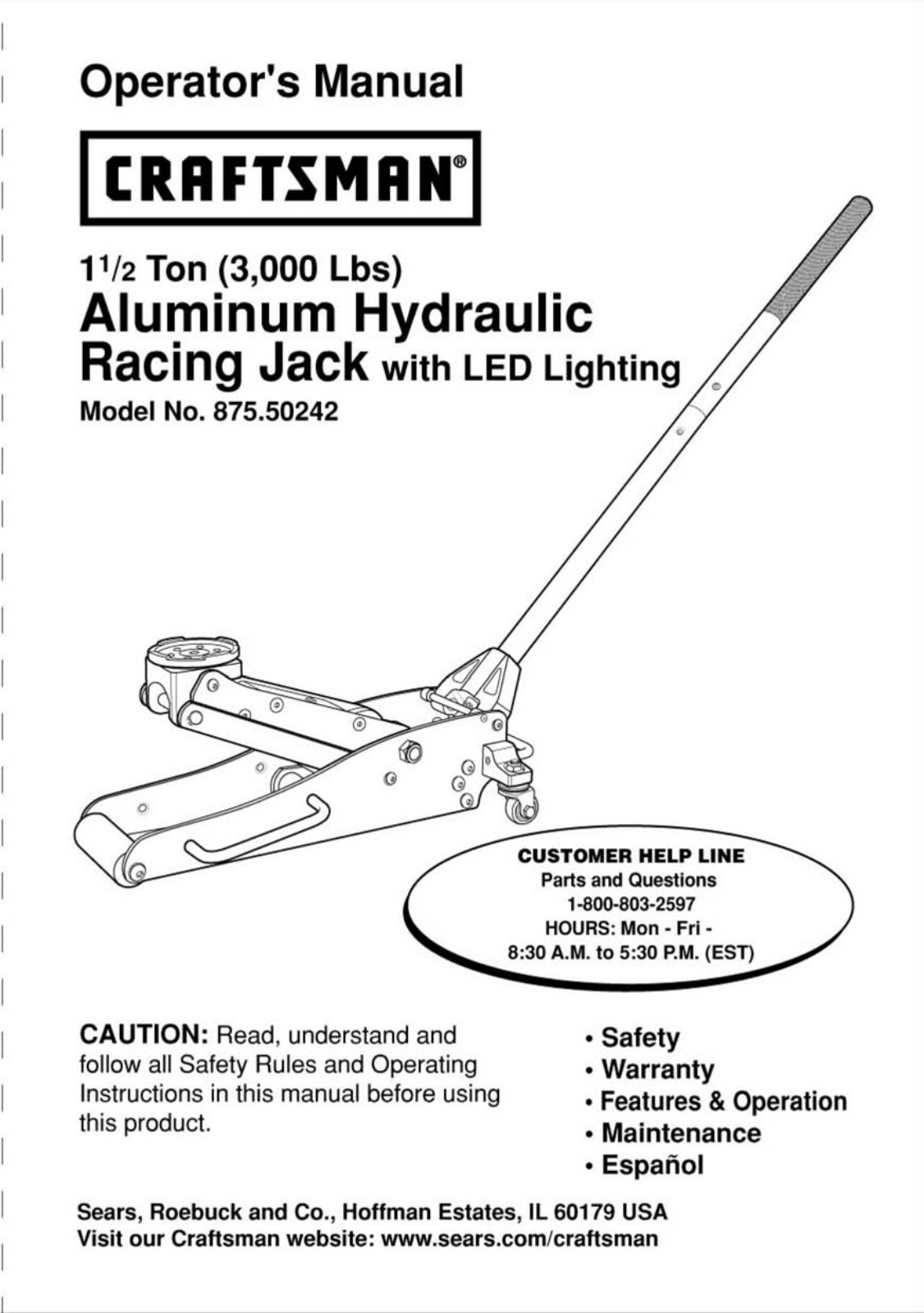 Craftsman 875.50242 User Manual 2