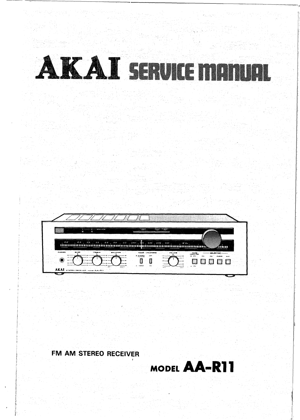 Akai AA-R11 Service Manual
