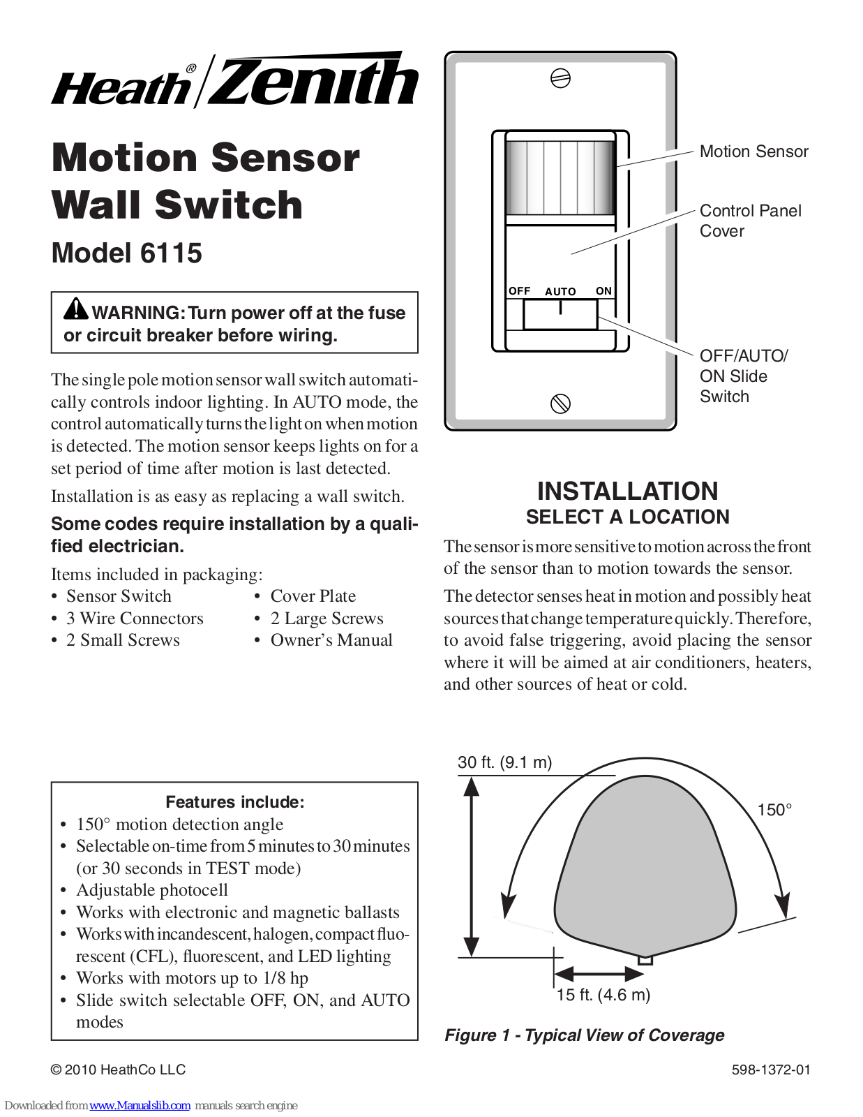 Heath Zenith 6115 User Manual