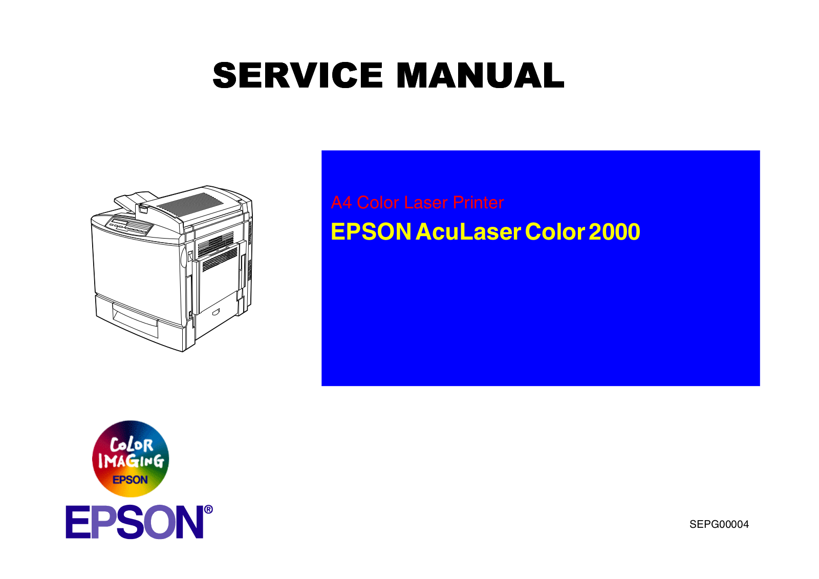 Epson AcuLaser Color 2000 Service Manual