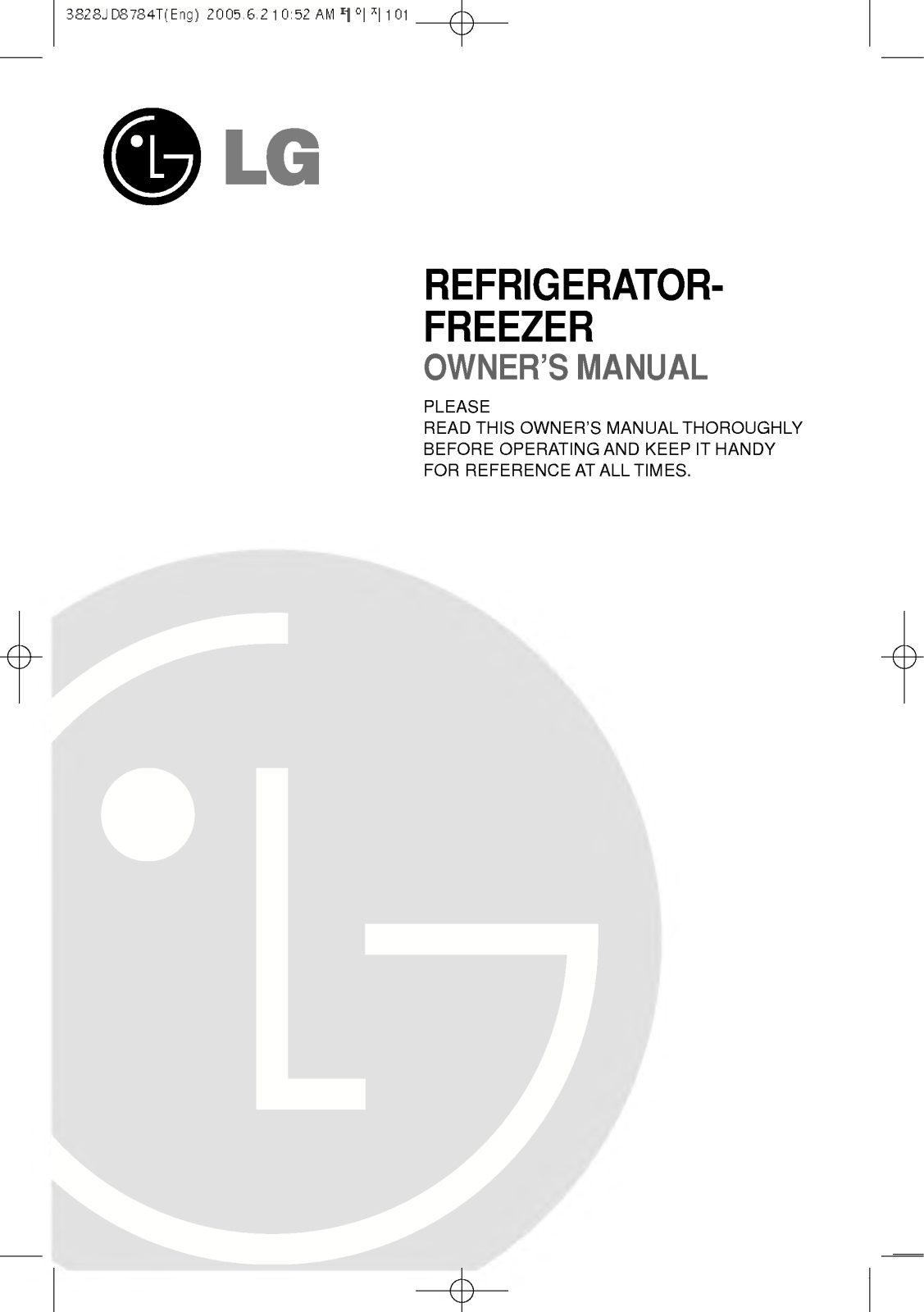 LG GR-526ZMQ User Manual