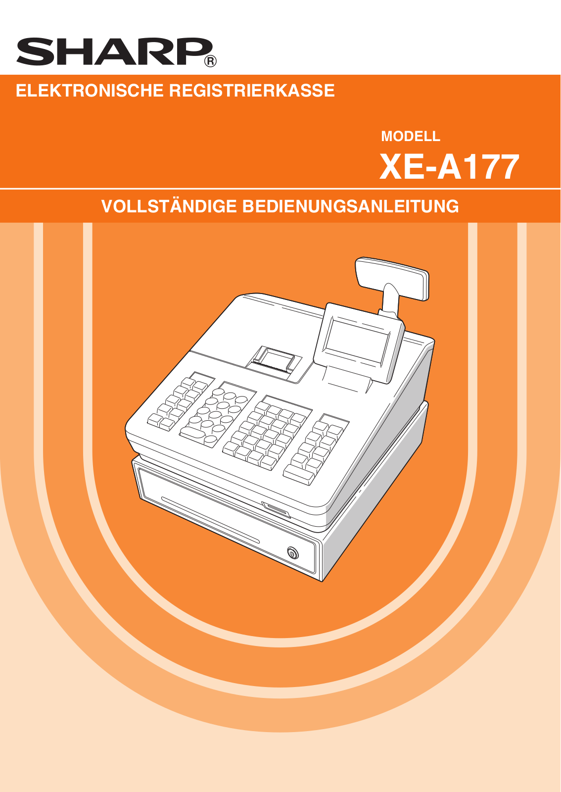 Sharp XE-A177 User Manual