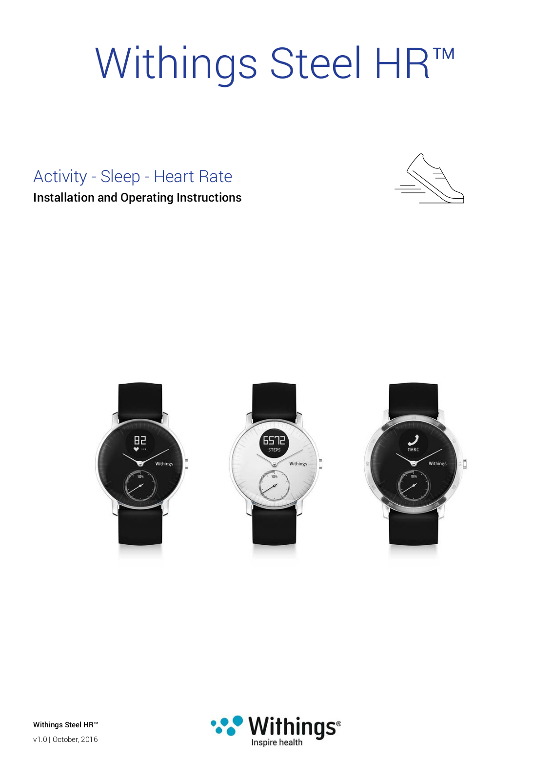 Withings Steel HR Instruction Manual