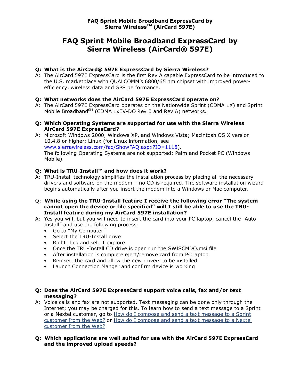 Sprint Nextel 597E User Manual