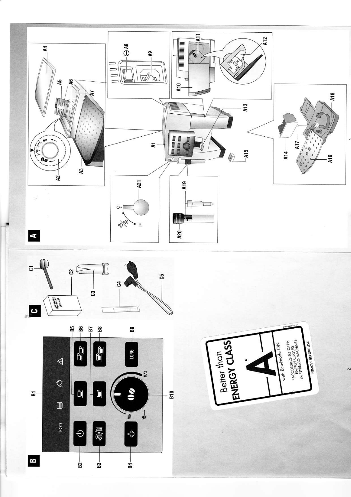 DELONGHI Ecam 23.120 SB User Manual