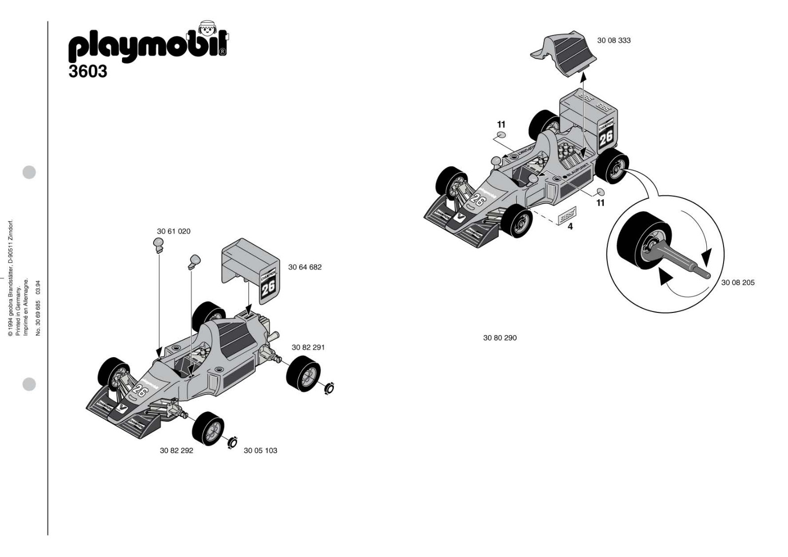 Playmobil 3603 Instructions