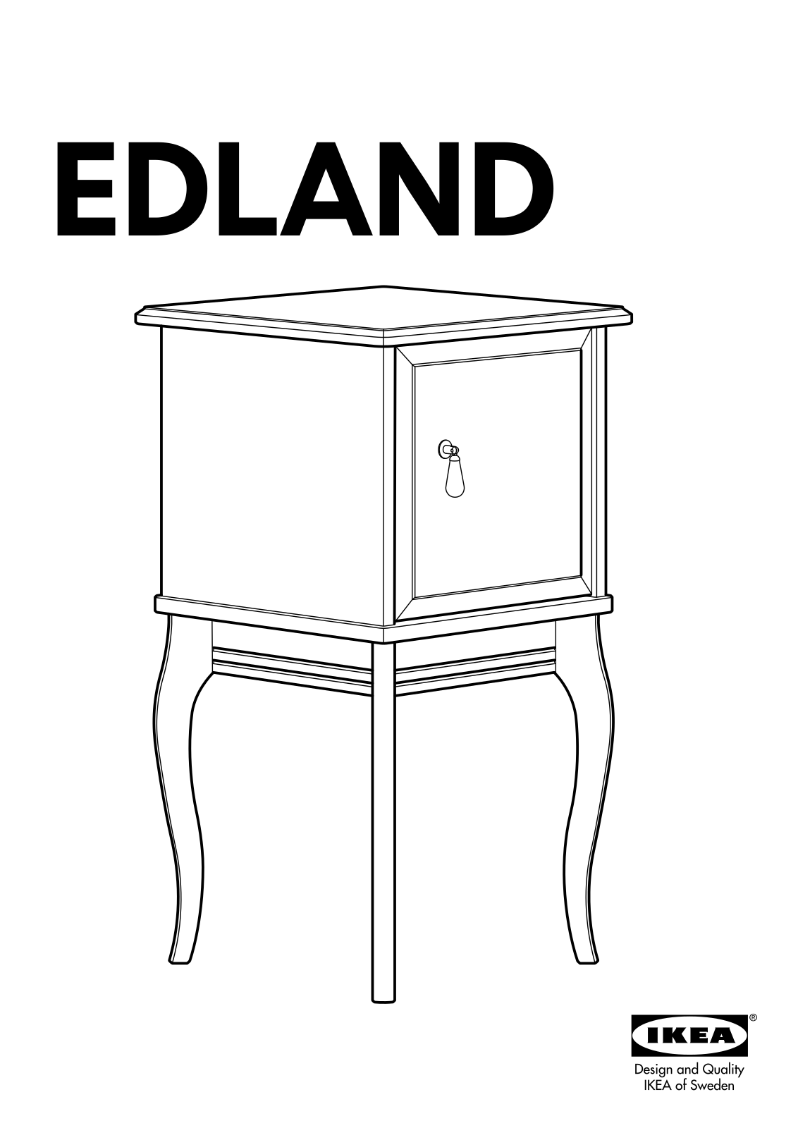 IKEA EDLAND User Manual