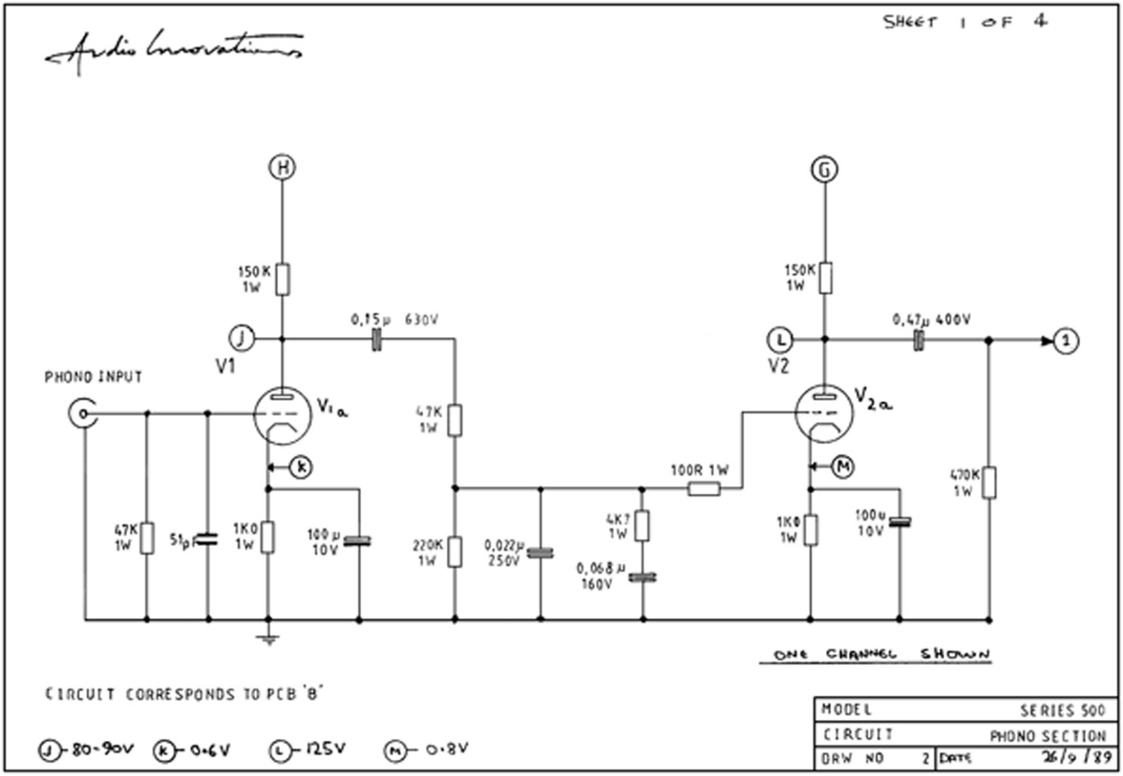 Audio Innovations 500 Schematic