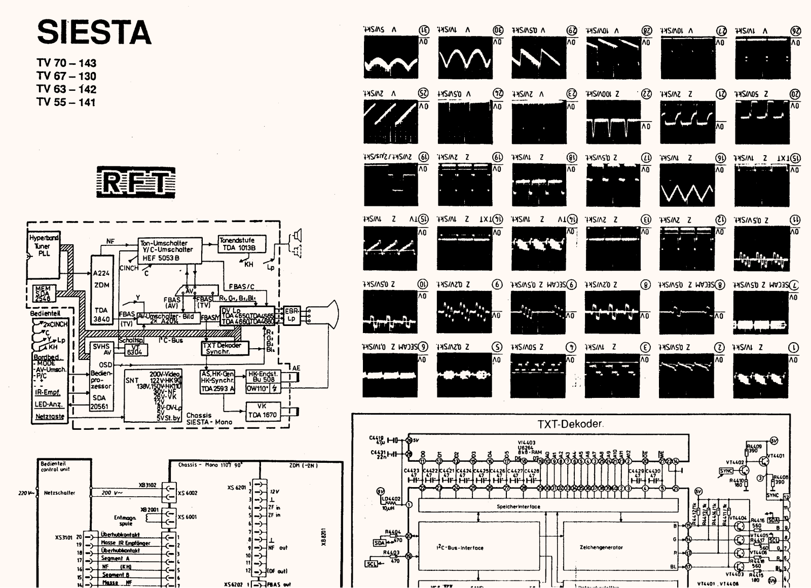 SIESTA TV70143 Schematic