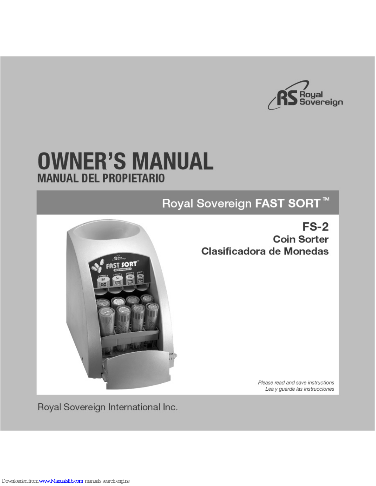 Royal Sovereign FS-2 Owner's Manual