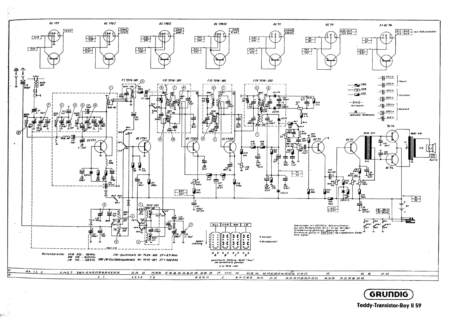 Grundig teddy   boy ii 59 schematic