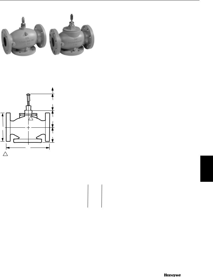 Honeywell VGF3 Catalog Page