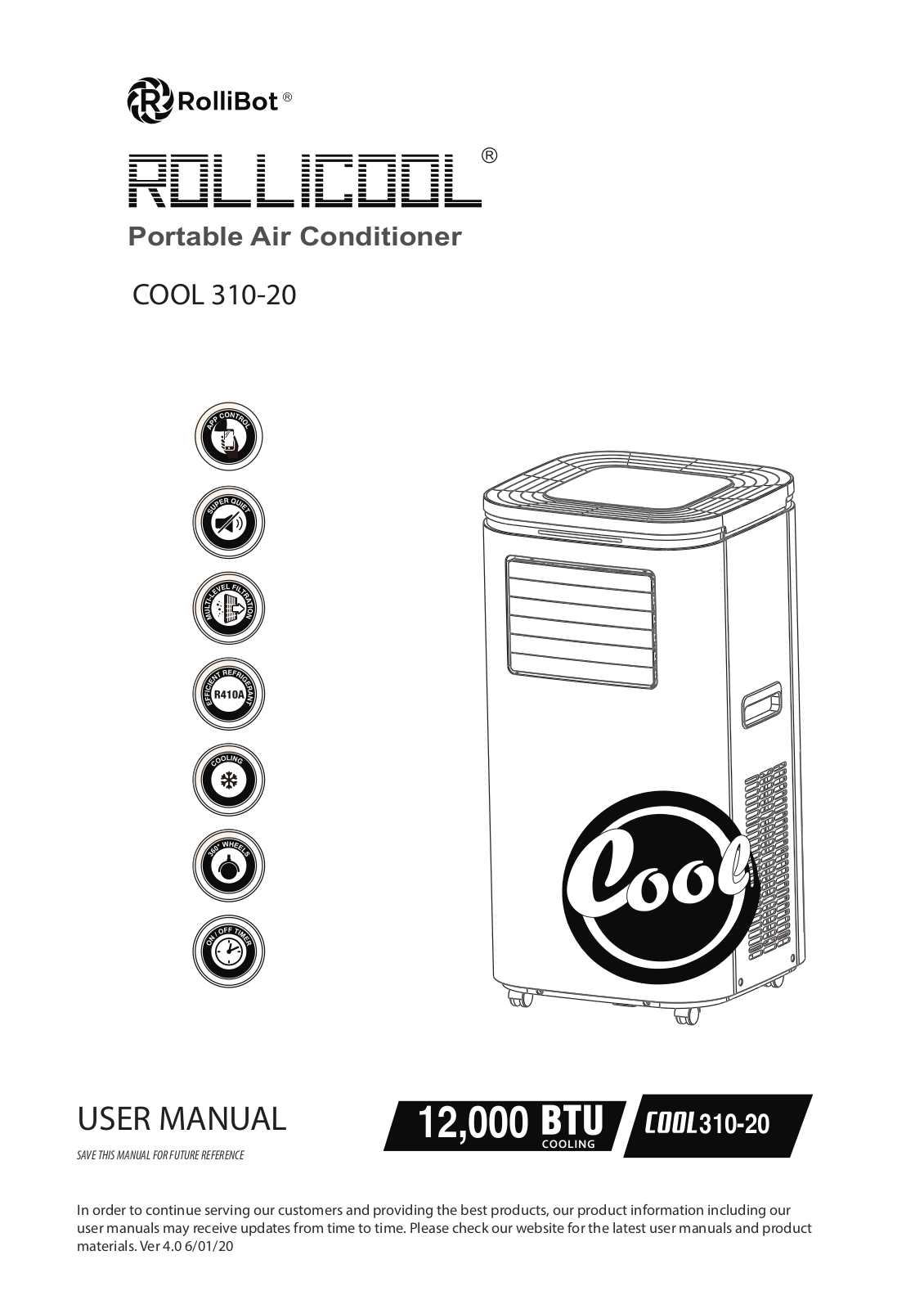 RolliCool 310-20 User guide