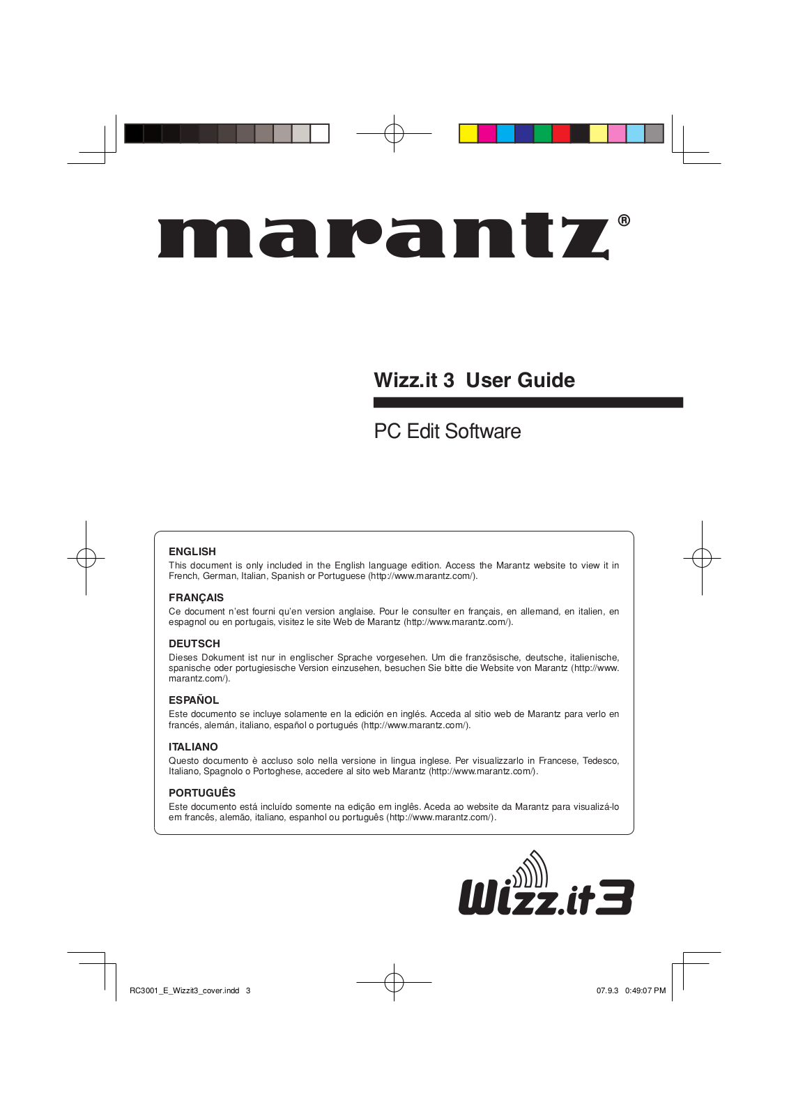 Marantz Wizz.it 3 User Manual