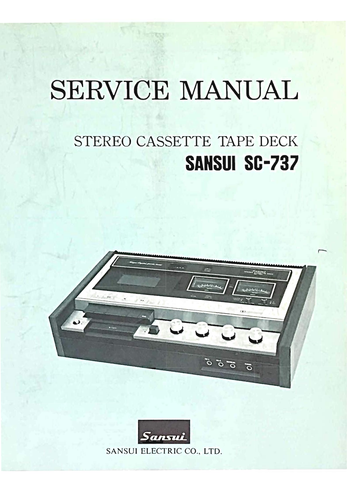 Sansui SC-737 Service Manual