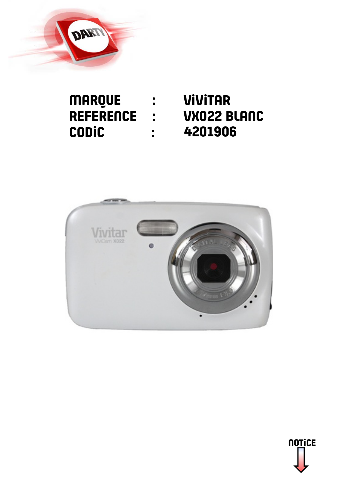 VIVITAR VX022 User Manual