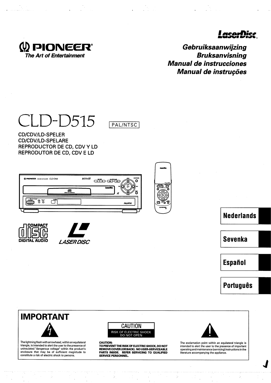 Pioneer CLD-D515 Manual