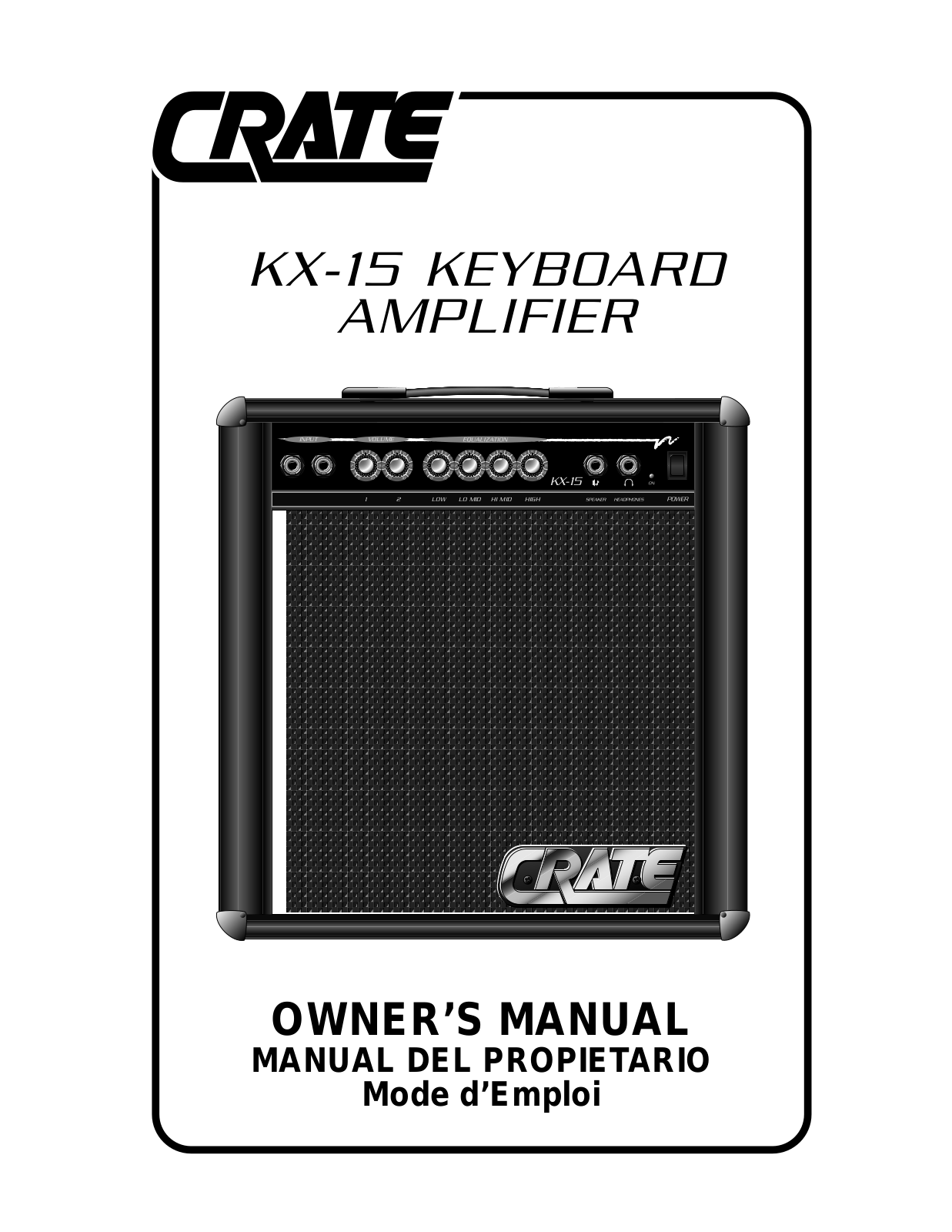 Crate Amplifiers KX-15 User Manual