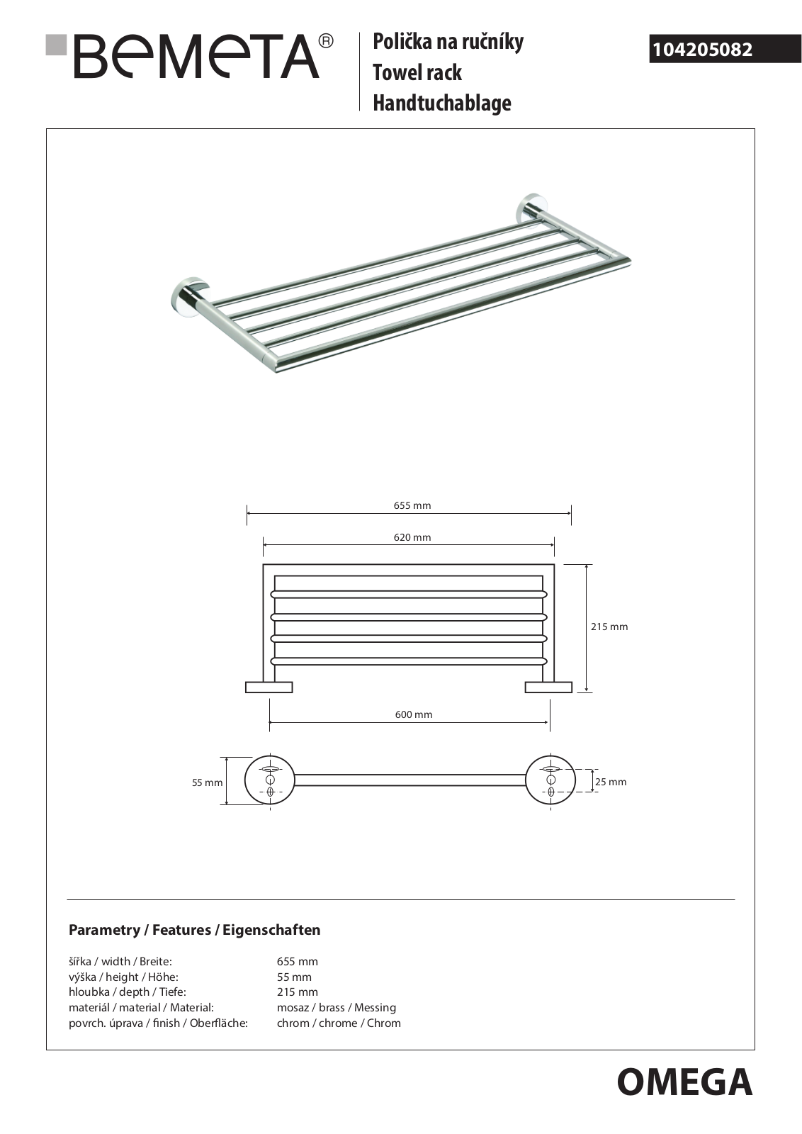 Bemeta Omega 104205082 User guide