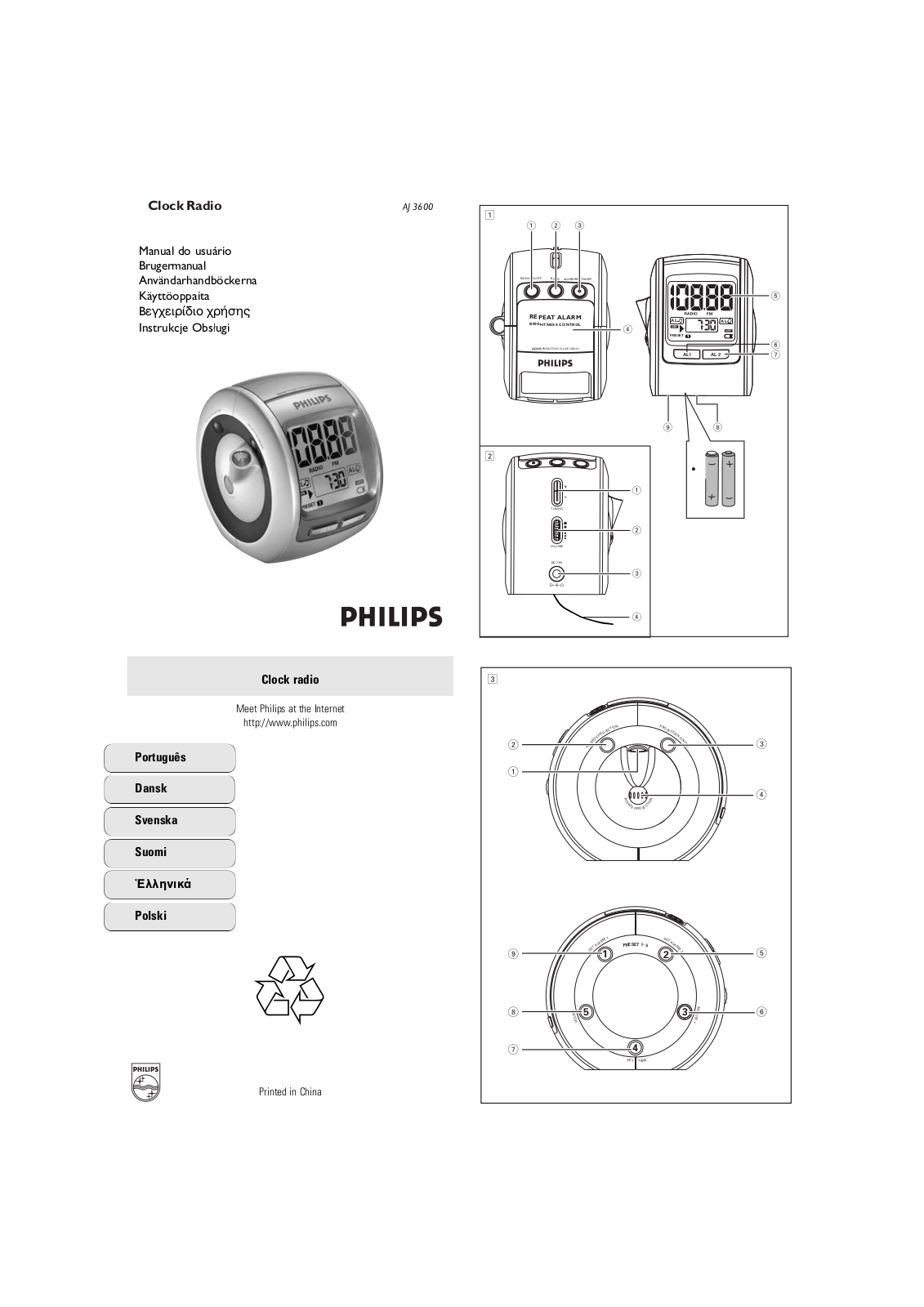 Philips AJ3600/00C, AJ3600 User Manual