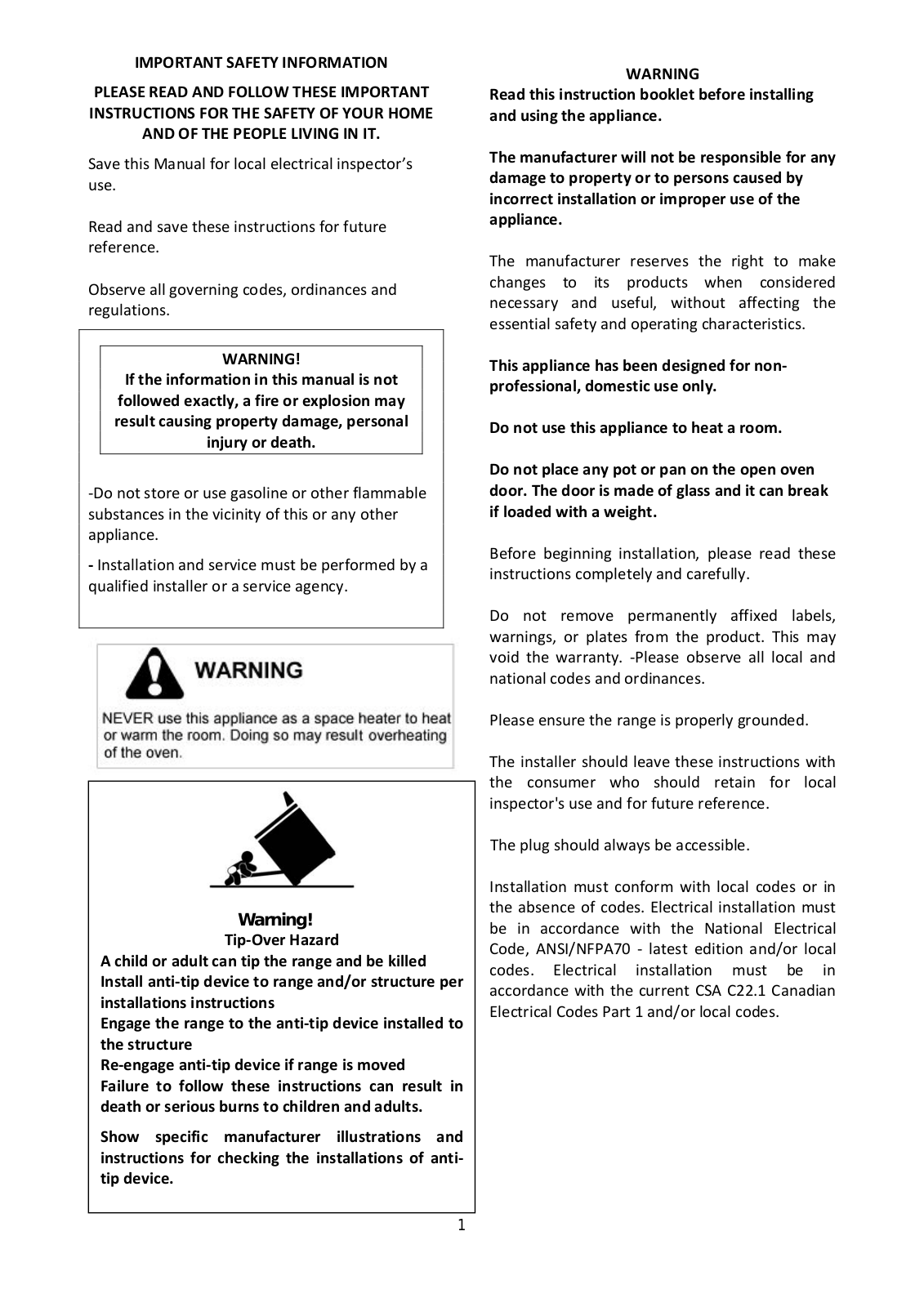 Bertazzoni PRO304INSVI, PRO304INSNE, PRO304INSRO, MAS304INSXT, PRO304INSX Installation Guide