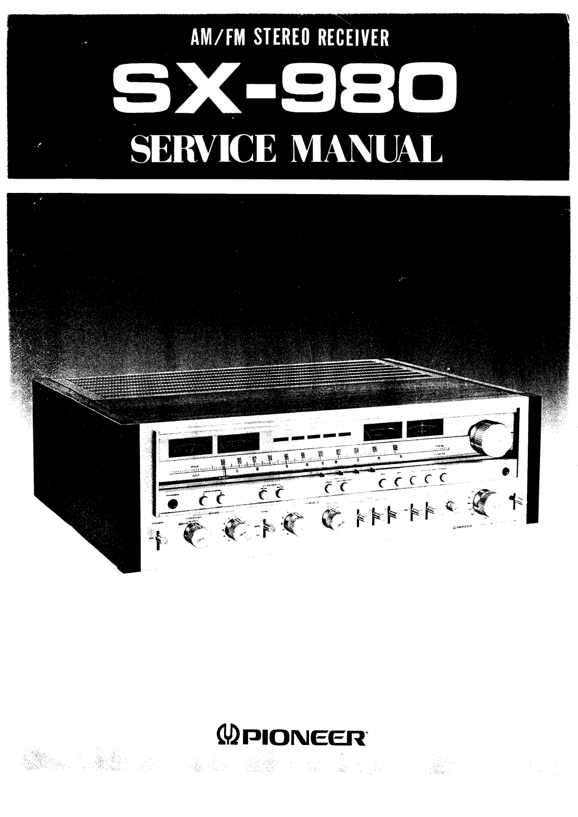 Pioneer SX-980 Service manual