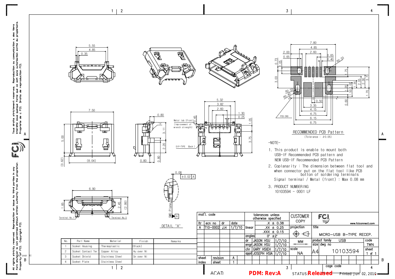 Datasheet 10103594 Specification - ManualMachine.com
