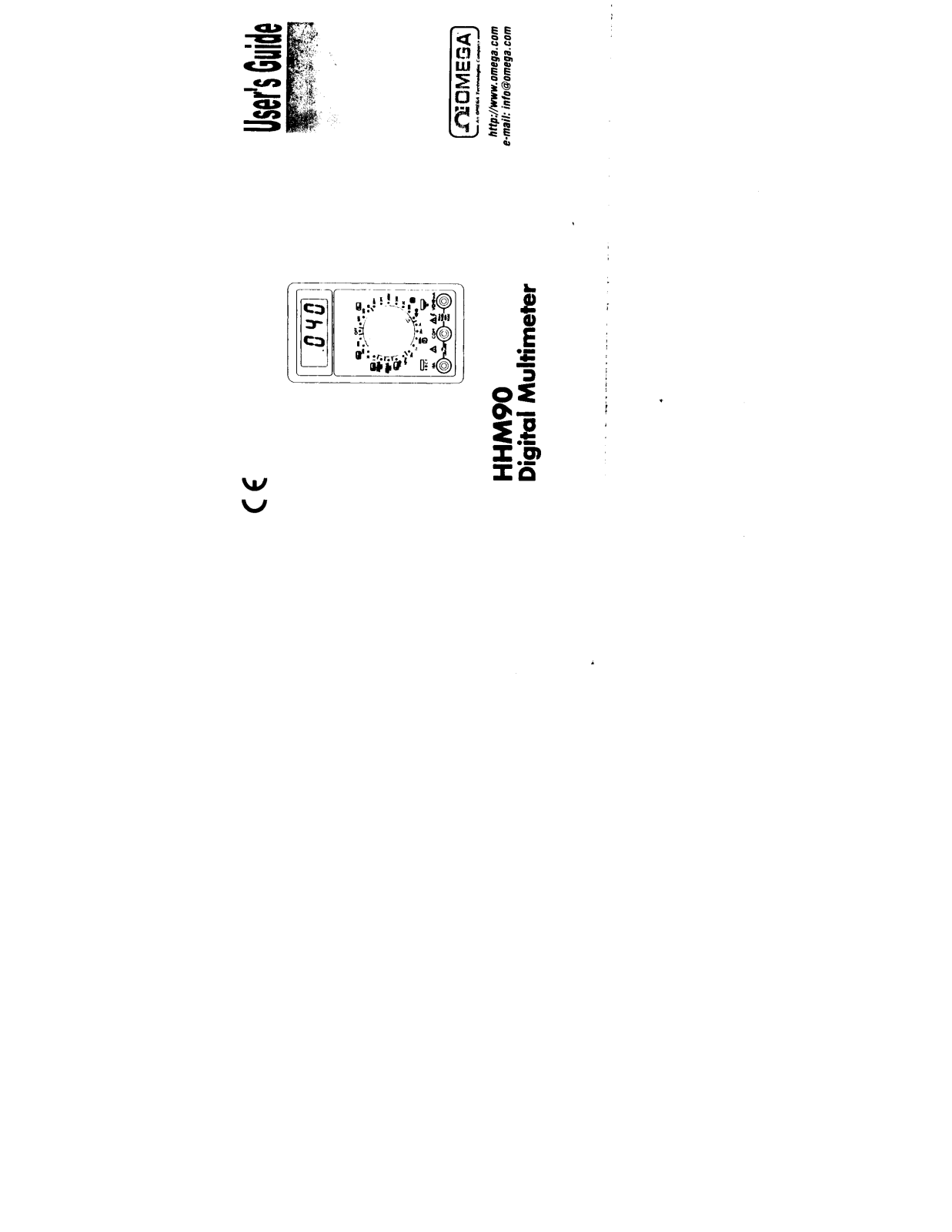 Omega Products HHM90 Installation  Manual