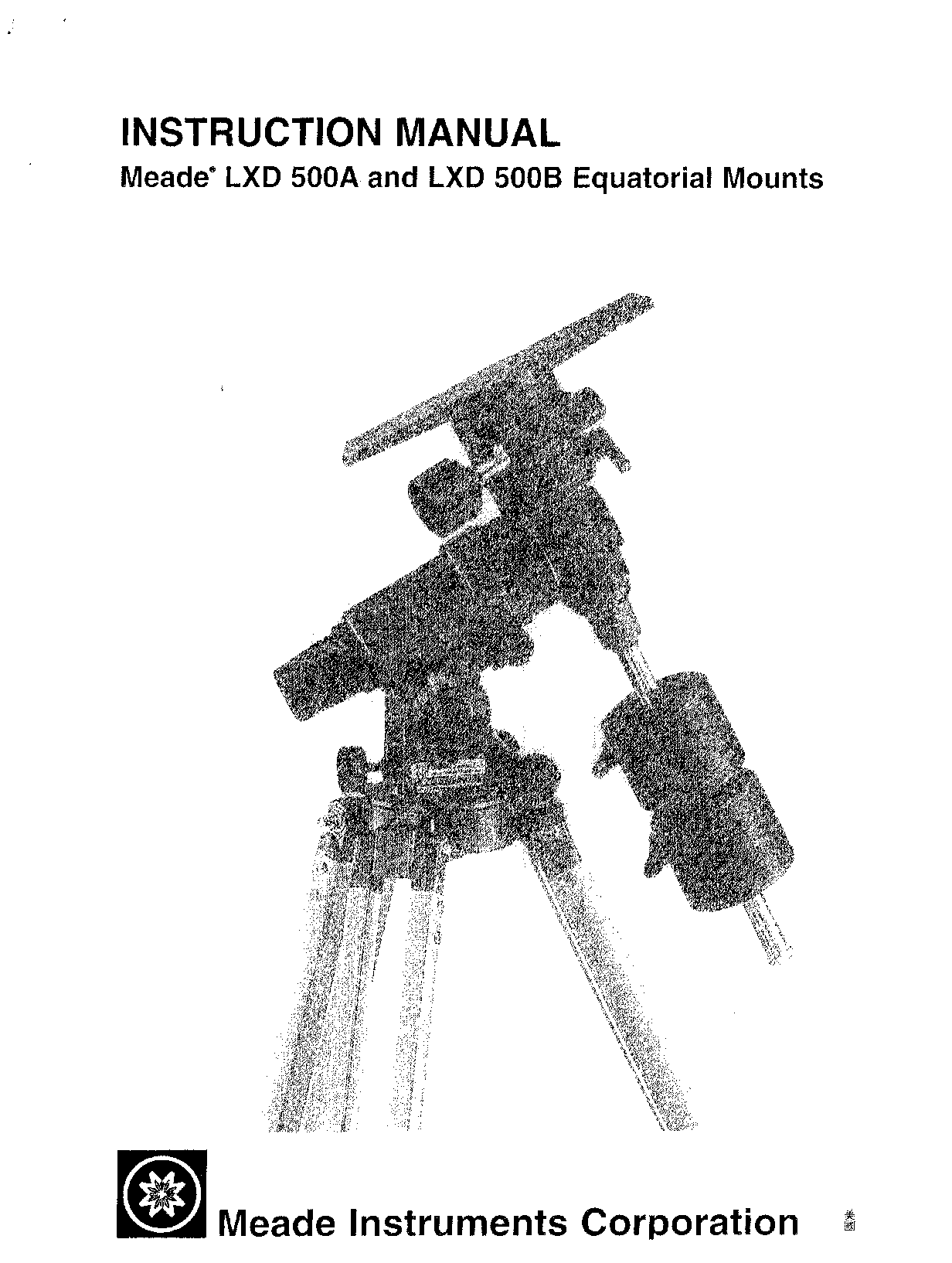 Meade LXD 500B, LXD 500A User Manual
