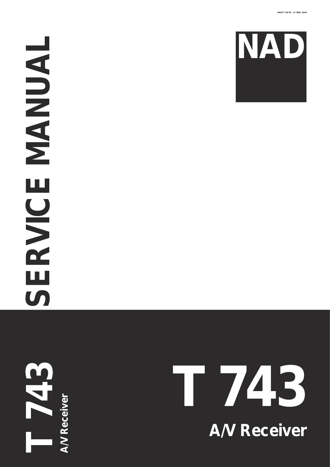 NAD T-743 Service manual