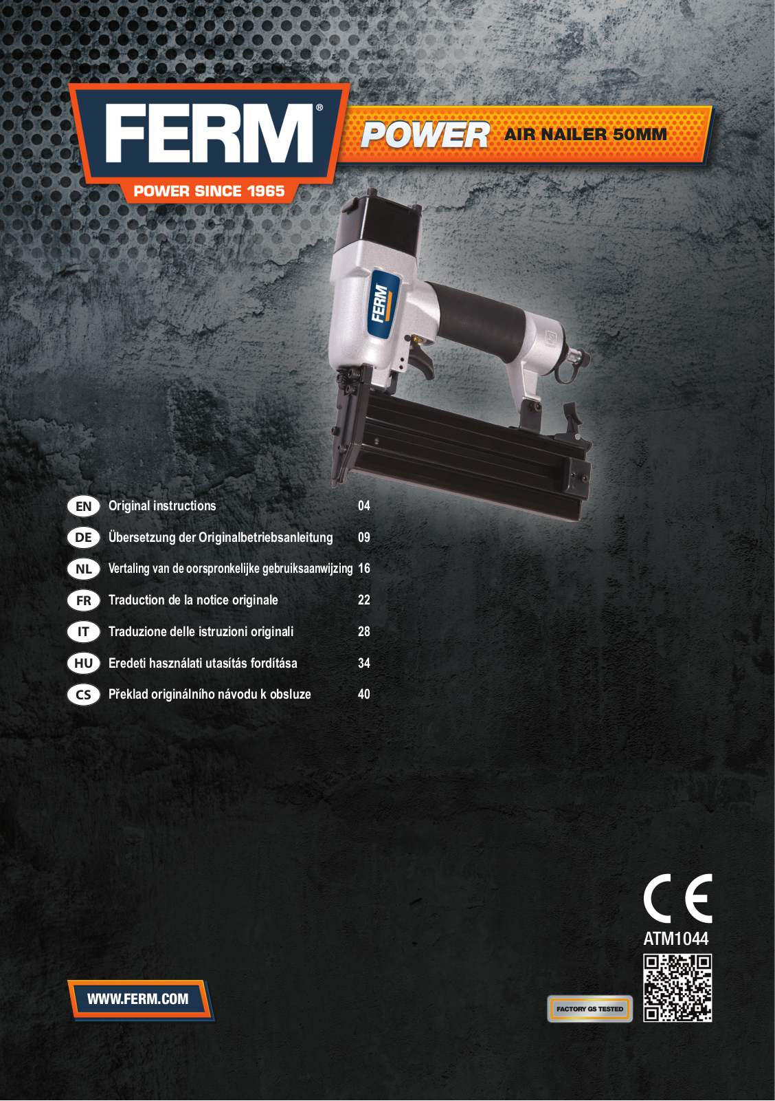 Ferm ATM1044 User guide