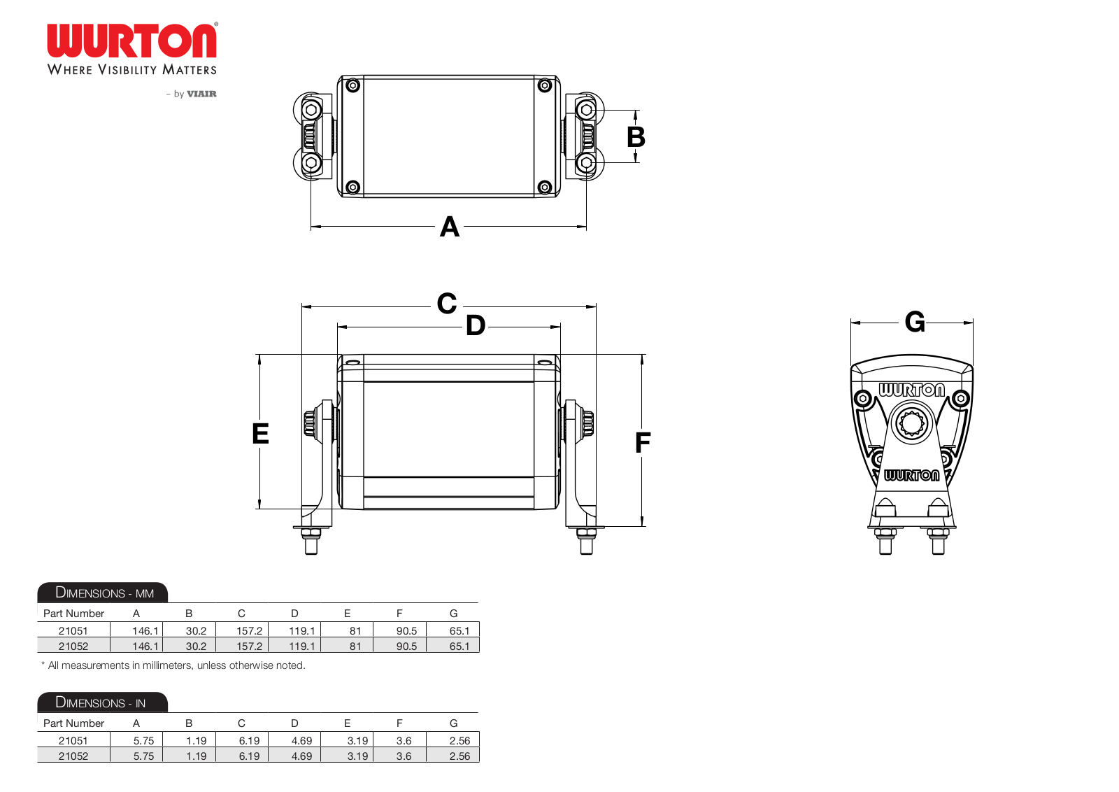 VIAIR LED Light Bars 10-Watt User Manual