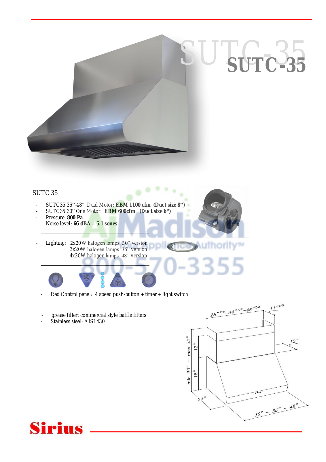 Sirius SUTC3530 Data Sheet