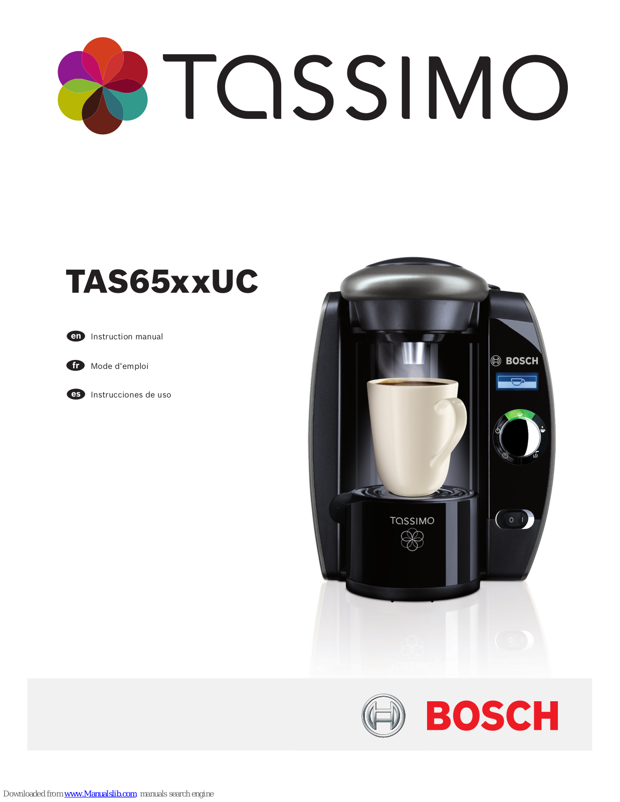 Bosch Tassimo TAS65xxUC Instruction Manual