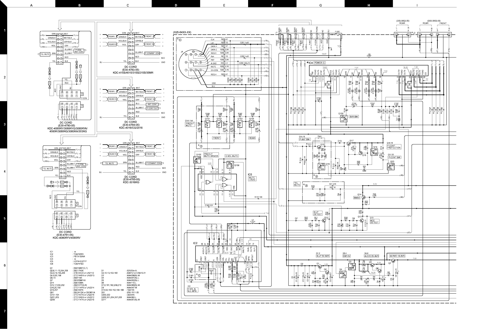 Kenwood KDC-4080 Schematic