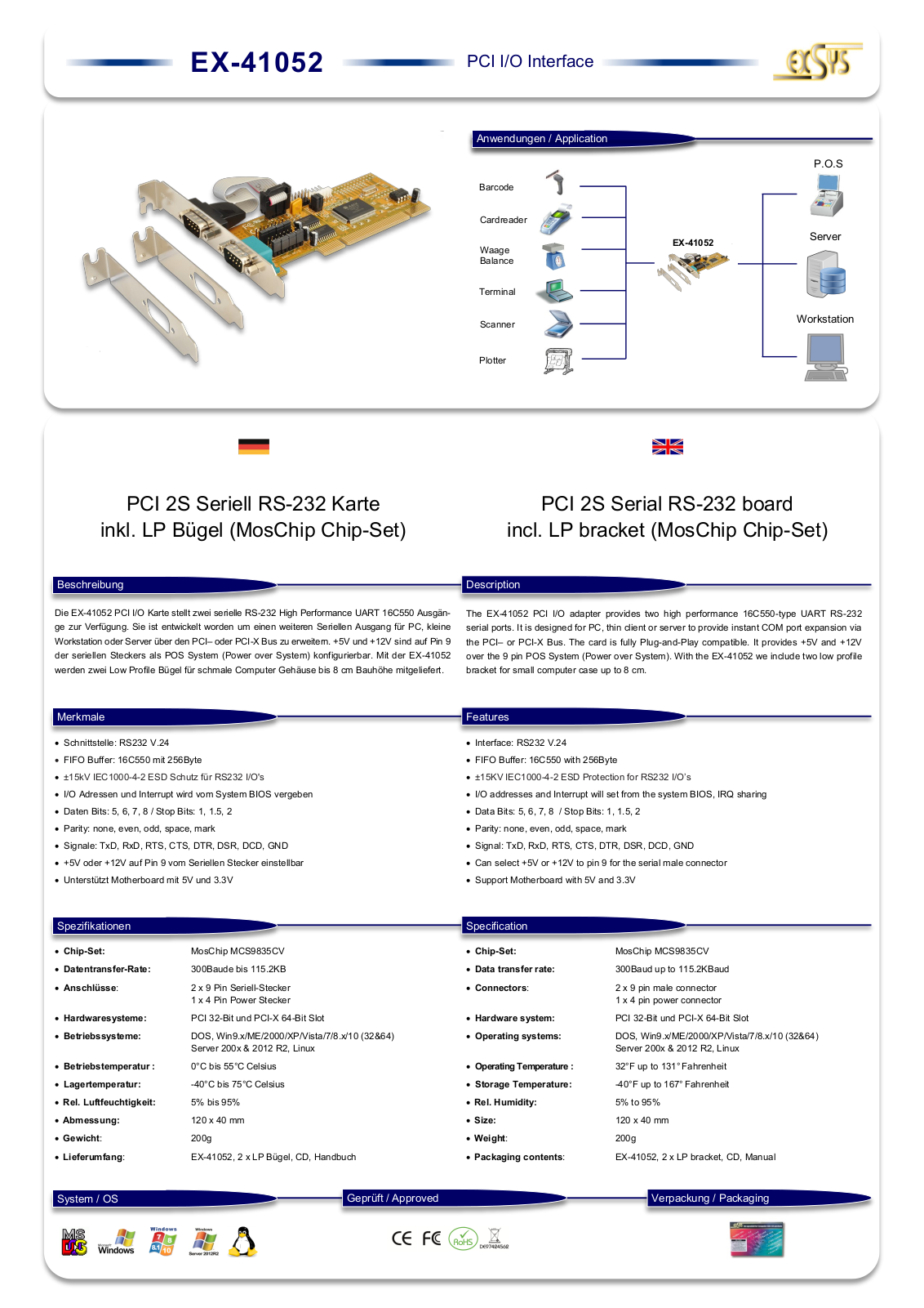 Exsys EX-41052 User Manual