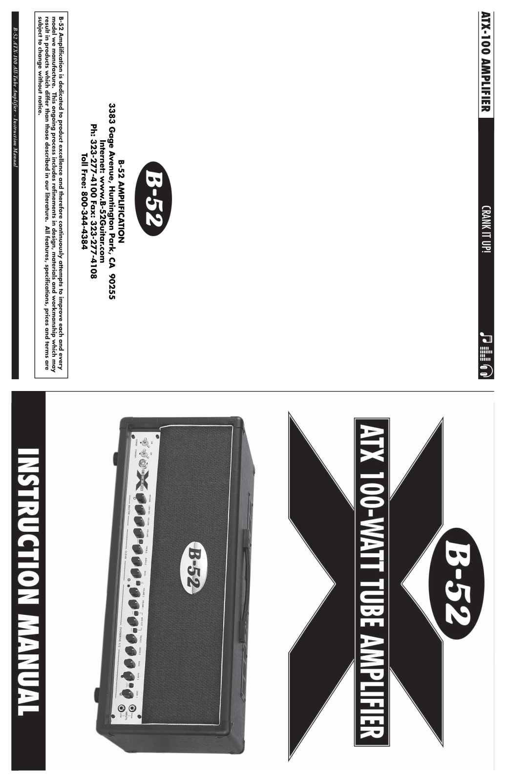 B-52 ATX-100 User Manual