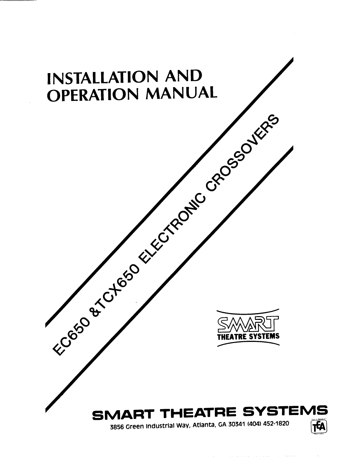 Smart TCX650, EC650 INSTALLATION Manual