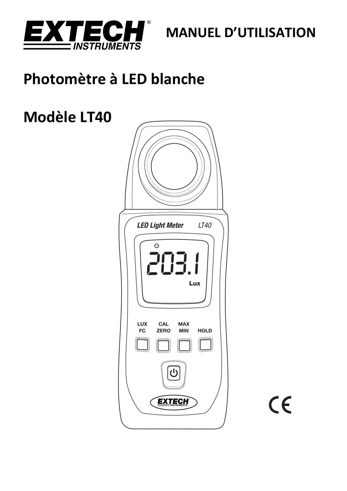 Extech LT40 User guide