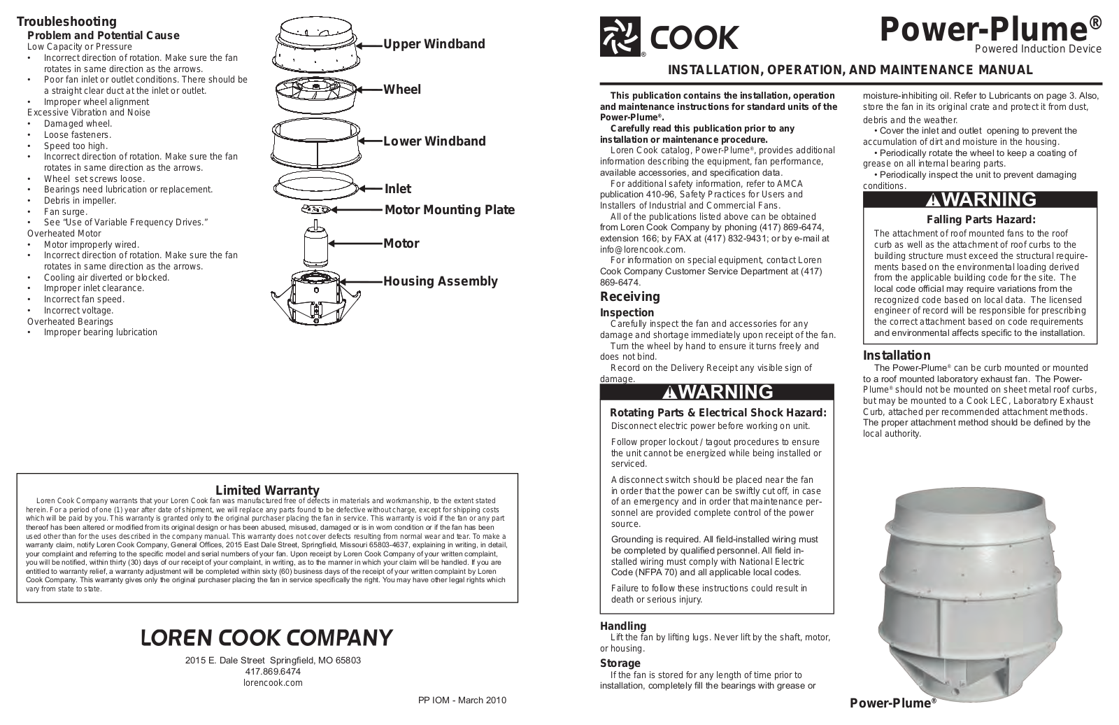 COOK Power-Plume User Manual