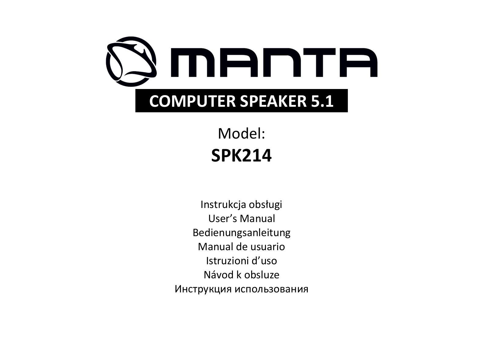 Manta SPK214 User Manual