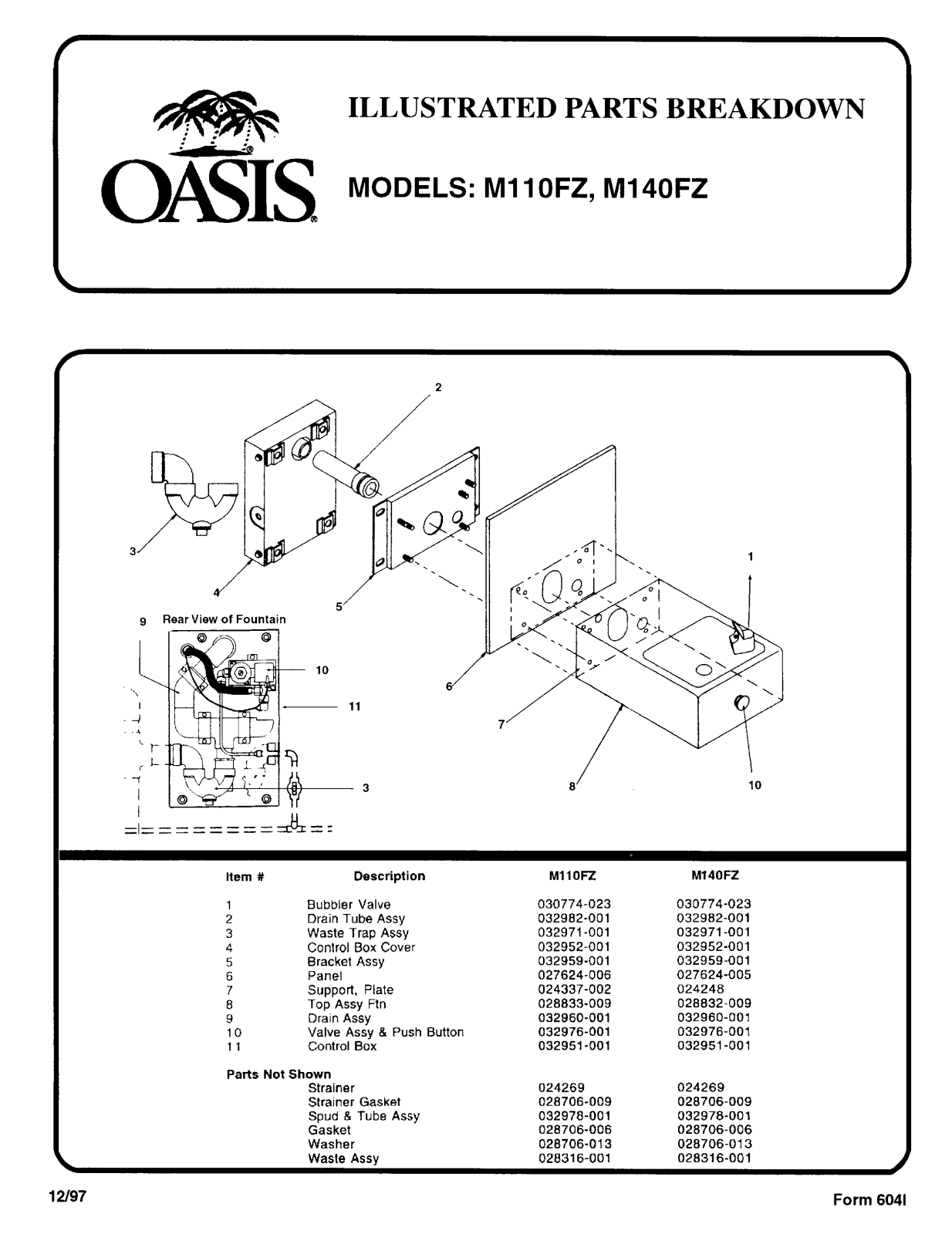 Oasis M140FZ, M110FZ Owner’s Manual