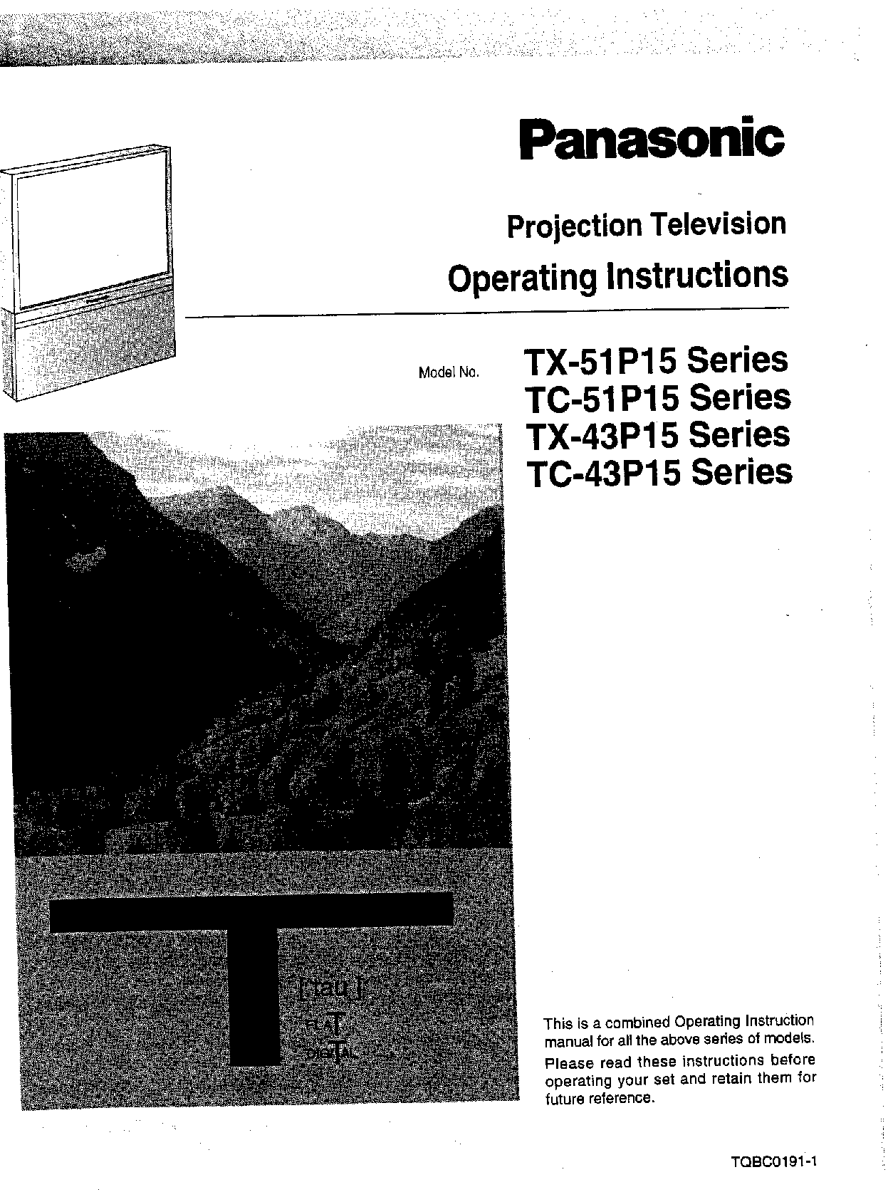 Panasonic TC-43P15, TX-51P15, TX-43P15, TC-51P15 User Manual