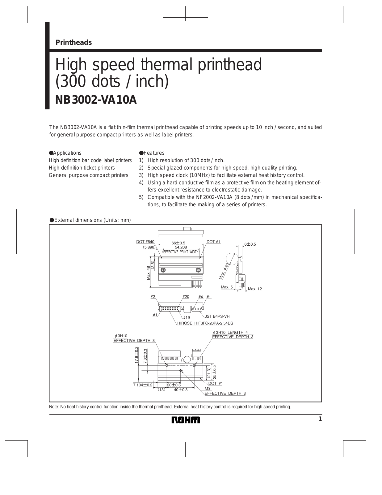 ROHM NB3002-VA10A Datasheet