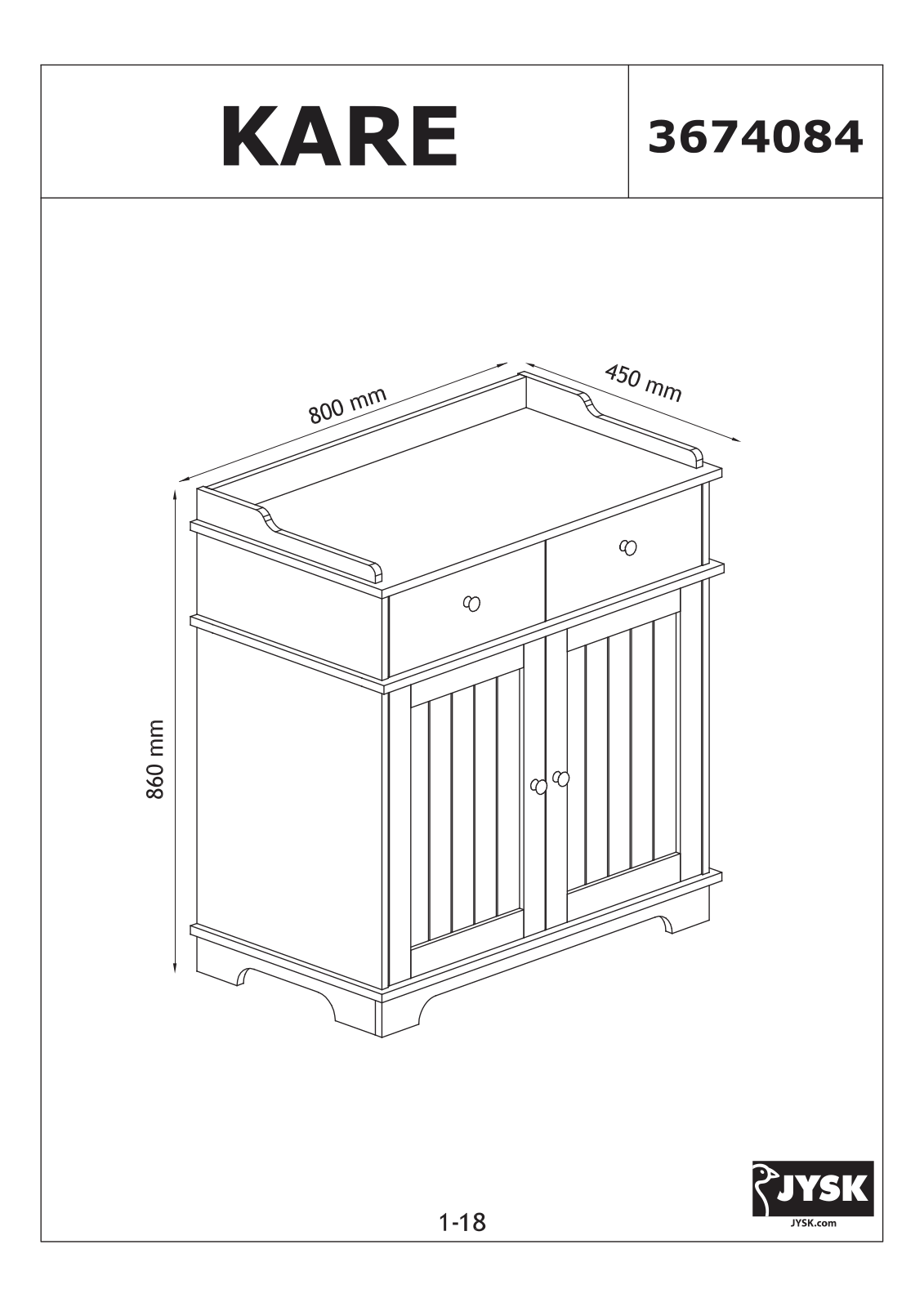 JYSK Kare User Manual