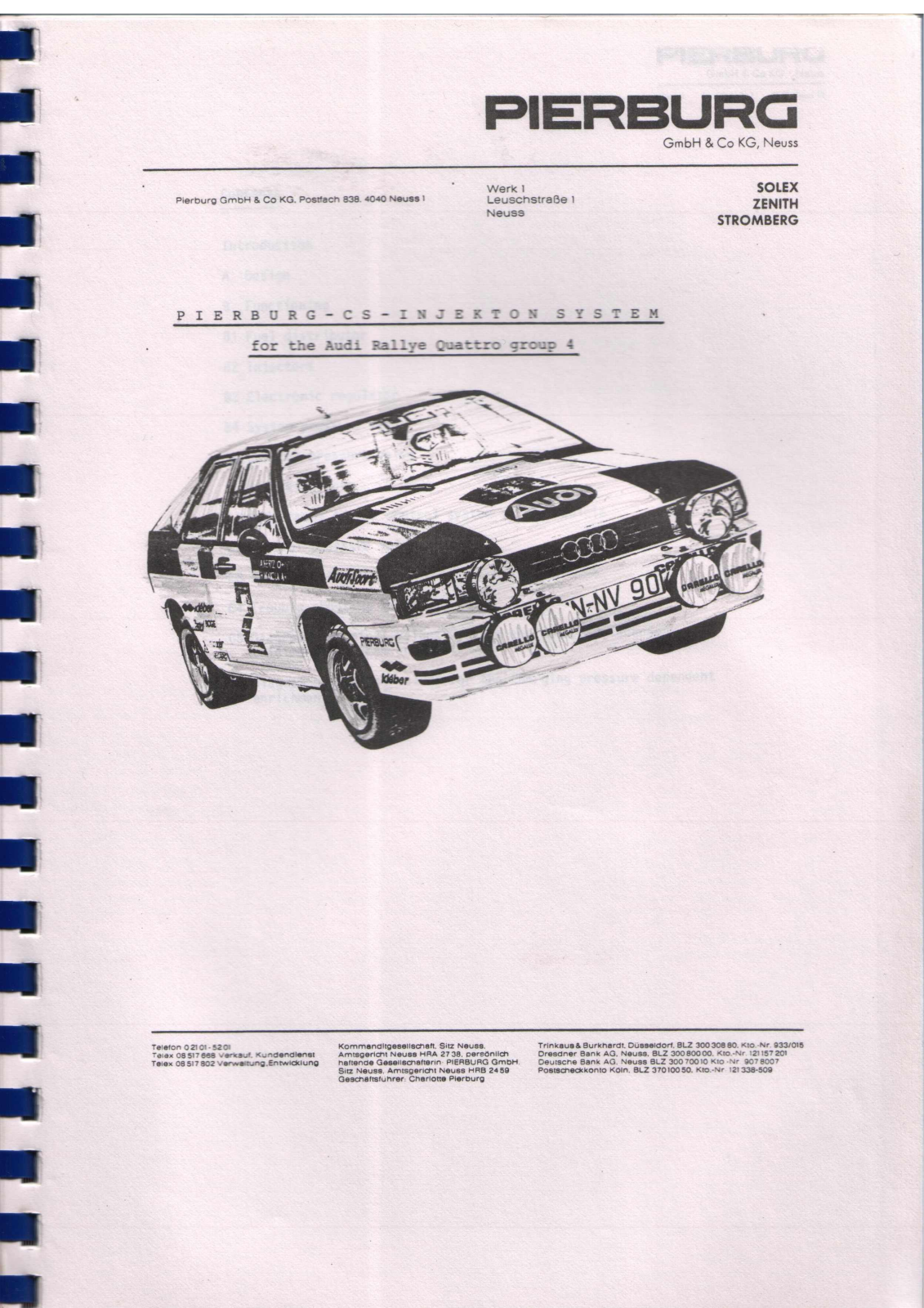 Audi QUATTRO User Manual