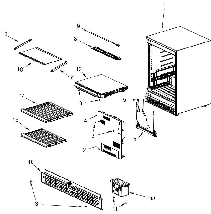 KitchenAid KUBL314KBS, KUBR314KBS Parts List