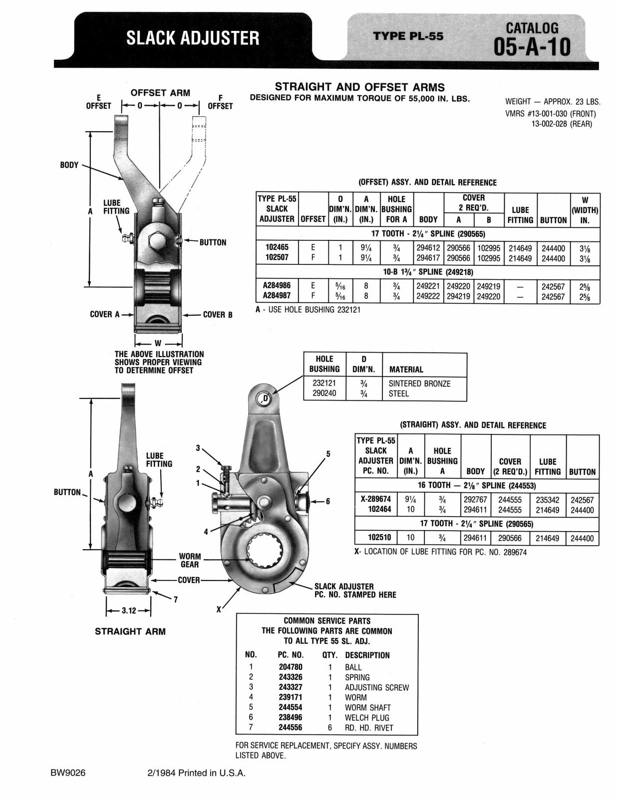 BENDIX 05-A-10 User Manual